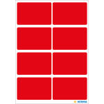 Herma Vielzwecketiketten permanent 25 x 40 mm rot 40 Etik.