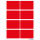 Herma Vielzwecketiketten permanent 25 x 40 mm rot 40 Etik.