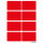 Herma Vielzwecketiketten permanent haftend 25 x 40 mm rot 40 Etik. Handbeschriftung