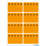 Tiefkühletiketten -Eiskristalle- orange 26x40 mm