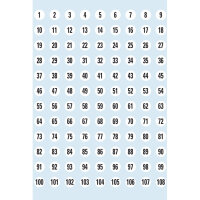 Herma Zahlenserien Papier selbstklebend 1 - 540 Ø 8 mm schwarz