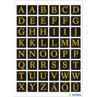 Herma Buchstaben A - Z 13 x 13 mm Folie Goldprägung...