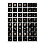 Herma Zahlen 0 - 9 13 x 13 mm Folie Goldprägung 2 Bl