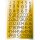 Herma Zahlen 1 - 100 13 x 12 mm Folie Goldfolie 4 Bl