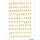Herma Buchstaben A - Z 8 mm Folie gold auf transparent wetterfest 2 Bl
