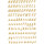 Herma Buchstaben A - Z 8 mm Folie gold auf transparent wetterfest 2 Bl