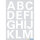 Herma Buchstaben A - Z 25 mm Folie weiss wetterfest 2 Bl