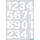 Herma Zahlen 0 - 9 25 mm Folie weiss wetterfest 2 Bl