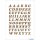 Herma Buchstaben A - Z 8 mm Prismaticfolie gold glitzernd 1 Bl