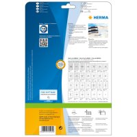 Herma Etiketten permanent haftend 48,3 x 33,8 mm weiss PREMIUM 25 Bl 800 Etik. LaserInkCopy