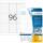 Herma Etiketten ablösbar 63,5 x 8,5 mm weiss 25 Bl 2400 Etik. LaserInkCopy