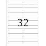 Herma Etiketten ablösbar 96 x 16,9 mm weiss 25 Bl 800 Etik. LaserInkCopy