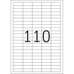 Herma Etiketten ablösbar 38,1 x 12,7 mm weiss 25 Bl 2750 Etik. LaserInkCopy