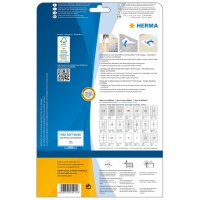 Herma Etiketten ablösbar 25,4 x 16,9 mm weiss 25 Bl 2800 Etik. LaserInkCopy