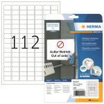 Herma Etiketten ablösbar 25,4 x 16,9 mm weiss 25 Bl...