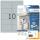 Herma Etiketten Typenschild stark haftend 96 x 50,8 mm wetterfest silber 25 Bl 250 Etik. LaserCopy