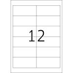 Herma Etiketten für Korrektur und Abdeckung permanent haftend 96,5 x 42,3 mm weiss 25 Bl 300 Etik. LaserInkCopy