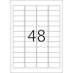 Herma Etiketten ablösbar 45,7 x 21,2 mm weiss 25 Bl 1200 Etik.