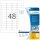 Herma Etiketten ablösbar 45,7 x 21,2 mm weiss 25 Bl 1200 Etik. LaserInkCopy