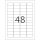 Herma Etiketten ablösbar 45,7 x 21,2 mm weiss 25 Bl 1200 Etik. LaserInkCopy