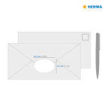 Ablösbare Etiketten A4, 63,5 x 42,3 mm, weiß