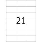PREMIUM Etiketten A4, 70 x 42 mm, weiß, permanent haftend
