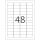 Herma Etiketten ablösbar 45,7 x 21,2 mm rot 20 Bl 960 Etik. LaserInkCopy