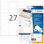 Herma Etiketten Adressen permanent 67 x 30 mm weiss 20 Bl 540 Etik.