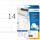 Herma Etiketten Adressen permanent 105 x 42 mm weiss 20 Bl 280 Etik.