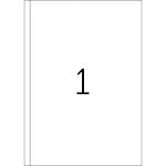 Herma Etiketten permanent haftend 200 x 297 mm weiss PREMIUM 100 Bl 100 Etik. LaserInkCopy