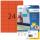 Herma Etiketten ablösbar 70 x 37 mm rot 20 Bl 480 Etik. LaserInkCopy