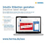 Herma Etiketten permanent haftend 66 x 33,8 mm Folie transparent matt wetterfest 25 Bl 600 Etik. LaserCopy