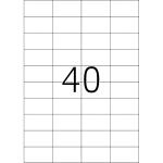 Herma Etiketten permanent 52,5 x 29,7 mm Folie transp 25 Bl 1000 Etik.