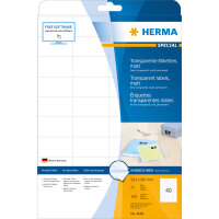 Herma Etiketten permanent haftend 52,5 x 29,7 mm Folie...