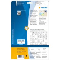Herma Etiketten permanent haftend 52,5 x 29,7 mm Folie transparent matt wetterfest 25 Bl 1000 Etik. LaserCopy