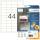 Herma Etiketten stark haftend 48,3 x 25,4 mm Folie weiss strapazierfähig 25 Bl 1100 Etik. LaserCopy