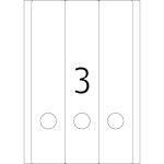 Herma Ordnerrückenschilder permanent haftend 297 x 61 mm weiss 25 Bl 75 Etik. Inkjet