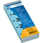 Herma Nummern 2-fach 1 - 500 28 x 56 mm selbstklebend blau