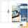 Herma Etiketten permanent haftend 96 x 139,7 mm weiss Hochglanz 25 Bl 100 Etik. LaserCopy
