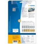 Herma Etiketten permanent haftend 199,6 x 143,5 mm weiss Hochglanz 25 Bl 50 Etik. LaserCopy