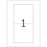 Herma CD-Einleger perforiert 121 x 242 mm 25 Stück weiss LaserInkCopy