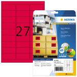 Herma Etiketten permanent haftend 63,5 x 29,6 mm neonrot...