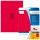 Neonetiketten A4, 99,1 x 67,7 mm, leuchtrot, permanent haftend