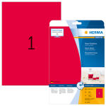 Herma Etiketten permanent haftend 210 x 297 mm neonrot 20...