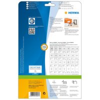 Herma Etiketten permanent haftend 66 x 33,8 mm weiss PREMIUM 25 Bl 600 Etik. LaserInkCopy