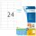 Herma Etiketten permanent haftend 66 x 33,8 mm weiss PREMIUM 25 Bl 600 Etik. LaserInkCopy