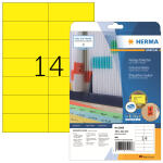 Herma Etiketten ablösbar 105 x 42,3 mm gelb 20 Bl...