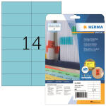 Herma Etiketten ablösbar 105 x 42,3 mm blau 20 Bl...