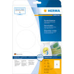 Herma Etiketten ablösbar Ø 85 mm weiss 25 Bl...