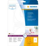 Herma Etiketten CD Maxi permanent Ø 116/41 mm weiss 25 Bl 50 Etik.